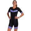 imageZoot Womens Core Tri Aero Racesuit Short Sleeve Triathlon Suit Swim Bike Run Chamois Pad Pockets UPF 50 FabricViolet