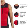 imageZoot Mens Core Tri Tank Performance Triathlon Race Tank Top UPF 50 Fabric Rear Pockets Mesh Panels ampamp Cam Lock ZipperCardinal