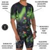 imageZoot Mens LTD Tri Aero Fz Racesuit Short Sleeve Aerodynamic Cycling Race Swim Bike Run Tri Suit with Pockets UPF 50 FabricTropical Magic