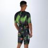 imageZoot Mens LTD Tri Aero Fz Racesuit Short Sleeve Aerodynamic Cycling Race Swim Bike Run Tri Suit with Pockets UPF 50 FabricTropical Magic