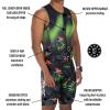 imageZoot Mens LTD Tri Aero SLVS FZ Racesuit Sleeveless Aerodynamic Cycle Swim Bike Run Tri Suit with Chamois Pockets UPF 50Tropical Magic