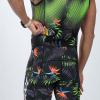 imageZoot Mens LTD Tri Aero SLVS FZ Racesuit Sleeveless Aerodynamic Cycle Swim Bike Run Tri Suit with Chamois Pockets UPF 50Tropical Magic