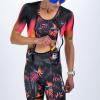 imageZoot Womens LTD Tri Aero Fz Racesuit Short Sleeve Aerodynamic Cycle Race Swim Bike Run Tri Suit with Pockets UPF 50 FabricTropical Magic