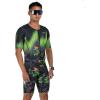 imageZoot Mens LTD Tri Aero Fz Racesuit Short Sleeve Aerodynamic Cycling Race Swim Bike Run Tri Suit with Pockets UPF 50 FabricTropical Magic