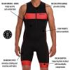 imageZoot Mens Core Tri Tank Racesuit Sleeveless Triathlon Suit Swim Bike Run Chamois Pad Pockets UPF 50 Quick Dry FabricCardinal