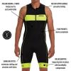 imageZoot Mens Core Tri Tank Racesuit Sleeveless Triathlon Suit Swim Bike Run Chamois Pad Pockets UPF 50 Quick Dry FabricSafety Yellow