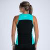 imageZoot Womens Core Tri Tank Performance Triathlon Race Tank Top UPF 50 Fabric Rear Pockets Mesh Panels ampamp Cam Lock ZipperAqua Blue