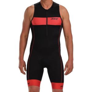 imageZoot Mens Core Tri Tank Racesuit Sleeveless Triathlon Suit Swim Bike Run Chamois Pad Pockets UPF 50 Quick Dry FabricCardinal