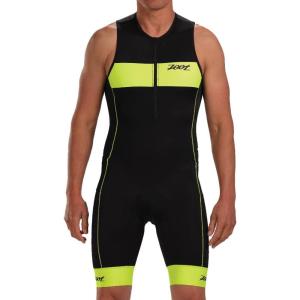 imageZoot Mens Core Tri Tank Racesuit Sleeveless Triathlon Suit Swim Bike Run Chamois Pad Pockets UPF 50 Quick Dry FabricSafety Yellow