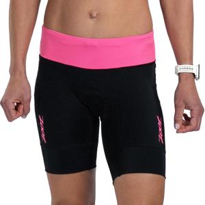 imageZoot Womens Core 8Inch Tri Shorts Quick Dry Performance Triathlon Short with Cycling Chamois Pad Pockets ampamp UPF 50 FabricBright Pink