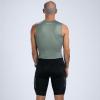 imageZoot Mens Core Sleeveless Tri Aero Slvs FZ Racesuit QuickDry Sleeveless Triathlon Suit with Chamois ampamp Race StorageArmy Green