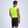 imageZoot Mens Core Sleeveless Tri Aero Slvs FZ Racesuit QuickDry Sleeveless Triathlon Suit with Chamois ampamp Race StorageHyper Yellow
