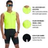 imageZoot Mens Core Sleeveless Tri Aero Slvs FZ Racesuit QuickDry Sleeveless Triathlon Suit with Chamois ampamp Race StorageHyper Yellow
