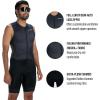 imageZoot Mens Core Sleeveless Tri Aero Slvs FZ Racesuit QuickDry Sleeveless Triathlon Suit with Chamois ampamp Race StorageJet Black