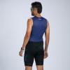 imageZoot Mens Core Sleeveless Tri Aero Slvs FZ Racesuit QuickDry Sleeveless Triathlon Suit with Chamois ampamp Race StorageNavy