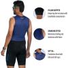 imageZoot Mens Core Sleeveless Tri Aero Slvs FZ Racesuit QuickDry Sleeveless Triathlon Suit with Chamois ampamp Race StorageNavy
