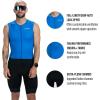 imageZoot Mens Core Sleeveless Tri Aero Slvs FZ Racesuit QuickDry Sleeveless Triathlon Suit with Chamois ampamp Race StorageOcean Blue
