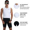 imageZoot Mens Core Sleeveless Tri Aero Slvs FZ Racesuit QuickDry Sleeveless Triathlon Suit with Chamois ampamp Race StorageWhite