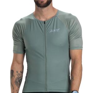 imageZoot Mens Core Tri Aero Jersey Lightweight MoistureWicking Triathlon Full Zip Top with Storage ampamp UPF 50 ProtectionArmy Green