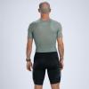 imageZoot Mens Core Tri Aero FZ Racesuit Short Sleeve MoistureWicking Triathlon Suit Plush Chamois ampamp Storage for Race DayArmy Green