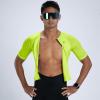 imageZoot Mens Core Tri Aero FZ Racesuit Short Sleeve MoistureWicking Triathlon Suit Plush Chamois ampamp Storage for Race DayHyper Yellow