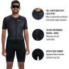 imageZoot Mens Core Tri Aero FZ Racesuit Short Sleeve MoistureWicking Triathlon Suit Plush Chamois ampamp Storage for Race DayJet Black