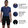 imageZoot Mens Core Tri Aero FZ Racesuit Short Sleeve MoistureWicking Triathlon Suit Plush Chamois ampamp Storage for Race DayNavy