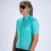 imageZoot Womens Core Cycling Jersey Breathable Short Sleeve Road Bike Jersey Moisture Wicking 3 Rear Pockets UPF 30 FabricAqua Blue