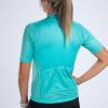 imageZoot Womens Core Cycling Jersey Breathable Short Sleeve Road Bike Jersey Moisture Wicking 3 Rear Pockets UPF 30 FabricAqua Blue