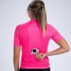 imageZoot Womens Core Cycling Jersey Breathable Short Sleeve Road Bike Jersey Moisture Wicking 3 Rear Pockets UPF 30 FabricBright Pink