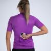 imageZoot Womens Core Cycling Jersey Breathable Short Sleeve Road Bike Jersey Moisture Wicking 3 Rear Pockets UPF 30 FabricDeep Purple