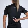 imageZoot Womens Core Cycling Jersey Breathable Short Sleeve Road Bike Jersey Moisture Wicking 3 Rear Pockets UPF 30 FabricJet Black