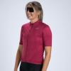 imageZoot Womens Core Cycling Jersey Breathable Short Sleeve Road Bike Jersey Moisture Wicking 3 Rear Pockets UPF 30 FabricPlum