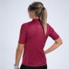imageZoot Womens Core Cycling Jersey Breathable Short Sleeve Road Bike Jersey Moisture Wicking 3 Rear Pockets UPF 30 FabricPlum
