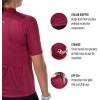 imageZoot Womens Core Cycling Jersey Breathable Short Sleeve Road Bike Jersey Moisture Wicking 3 Rear Pockets UPF 30 FabricPlum