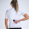 imageZoot Womens Core Cycling Jersey Breathable Short Sleeve Road Bike Jersey Moisture Wicking 3 Rear Pockets UPF 30 FabricWhite