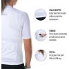 imageZoot Womens Core Cycling Jersey Breathable Short Sleeve Road Bike Jersey Moisture Wicking 3 Rear Pockets UPF 30 FabricWhite