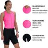 imageZoot Womens Core Sleeveless Tri Aero Slvs FZ Racesuit QuickDry Sleeveless Triathlon Suit with Chamois ampamp Race StorageBright Pink