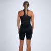 imageZoot Womens Core Sleeveless Tri Aero Slvs FZ Racesuit QuickDry Sleeveless Triathlon Suit with Chamois ampamp Race StorageJet Black