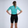 imageZoot Womens Core Tri Aero FZ Racesuit Short Sleeve MoistureWicking Triathlon Suit Plush Chamois ampamp Race Day StorageAqua Blue