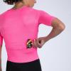 imageZoot Womens Core Tri Aero FZ Racesuit Short Sleeve MoistureWicking Triathlon Suit Plush Chamois ampamp Race Day StorageBright Pink