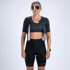 imageZoot Womens Core Tri Aero FZ Racesuit Short Sleeve MoistureWicking Triathlon Suit Plush Chamois ampamp Race Day StorageJet Black