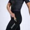 imageZoot Womens Core Tri Aero FZ Racesuit Short Sleeve MoistureWicking Triathlon Suit Plush Chamois ampamp Race Day StorageJet Black