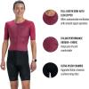 imageZoot Womens Core Tri Aero FZ Racesuit Short Sleeve MoistureWicking Triathlon Suit Plush Chamois ampamp Race Day StoragePlum