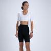 imageZoot Womens Core Tri Aero FZ Racesuit Short Sleeve MoistureWicking Triathlon Suit Plush Chamois ampamp Race Day StorageWhite