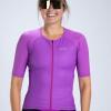 imageZoot Womens Core Tri Aero Jersey Lightweight MoistureWicking Triathlon Full Zip Top with Secure Storage ampamp UPF 50Deep Purple