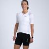 imageZoot Womens Core Tri Aero Jersey Lightweight MoistureWicking Triathlon Full Zip Top with Secure Storage ampamp UPF 50White