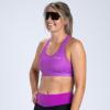 imageZoot Womens Core Tri Bra Racerback HighPerformance Triathlon Sports Bra for Swim Bike Run ampamp UPF 50 ProtectionDeep Purple