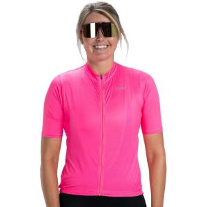 imageZoot Womens Core Cycling Jersey Breathable Short Sleeve Road Bike Jersey Moisture Wicking 3 Rear Pockets UPF 30 FabricBright Pink