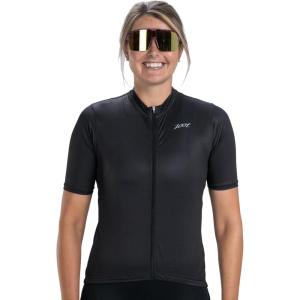 imageZoot Womens Core Cycling Jersey Breathable Short Sleeve Road Bike Jersey Moisture Wicking 3 Rear Pockets UPF 30 FabricJet Black
